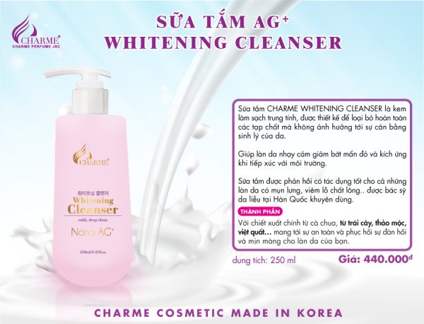 Sua-tam-Charme-Whitening -Cleanser-Nano-Ag+-4