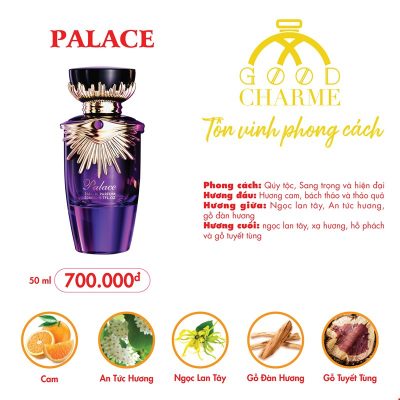 Bảng Mùi Nước Hoa Charme Palace 50Ml